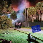 East Boca Fire Burns All Night