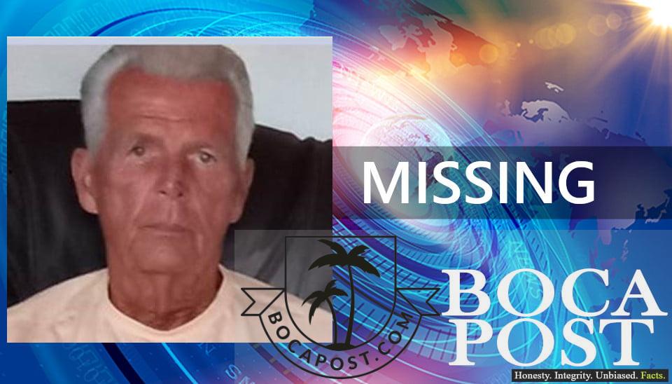 Missing And Endangered Elderly Man From Lake Worth Beach - Joseph Koenig