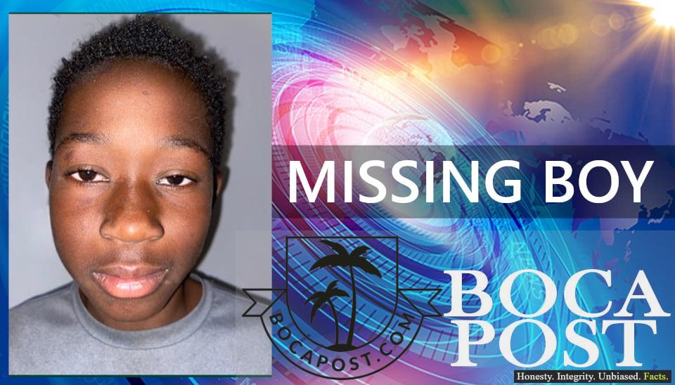 FOUND SAFE: 10-Year-Old Boy Missing Just South Of Boca Raton