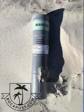 Military Marker Flare Washed Ashore Pompano Beach
