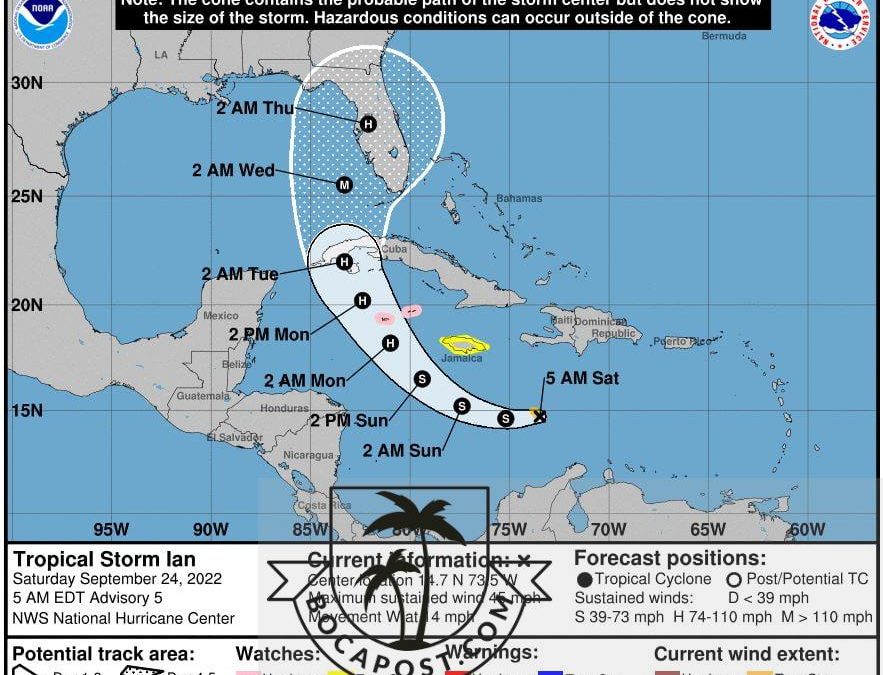 Tropical Storm Ian Expected To Strengthen Into Major Hurricane And Hit Florida