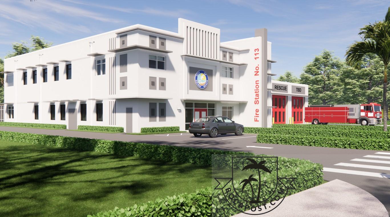 Delray Beach Fire Rescue To Get New Fire Station For $11.5M, Image Credit: Gulf Building