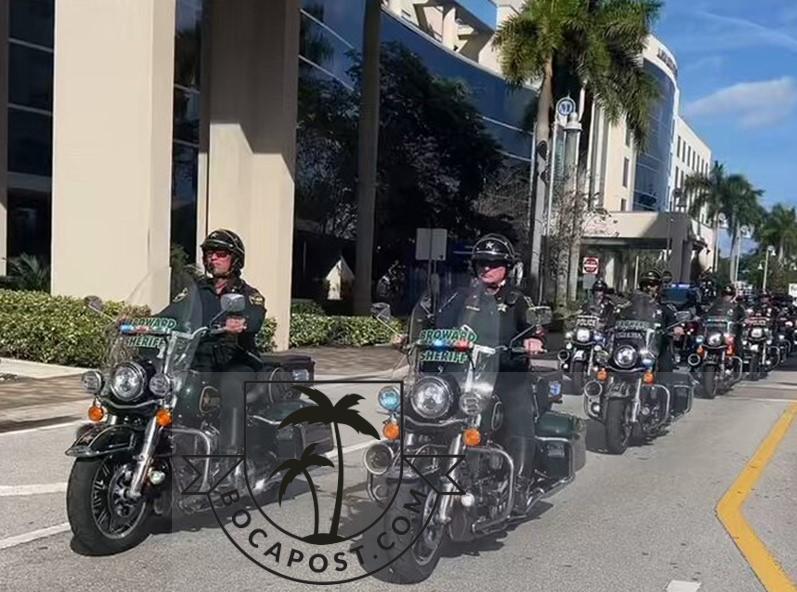 Area First Responders Participated In Parade Of Hope At Joe DiMaggio Children's Hospital