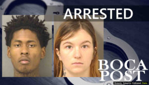Two Arrested For Grand Theft Auto In Boca Raton - Thomas Trellvis - Emily Dillard