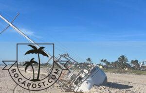 Derelict Boat Still On Delray Beach