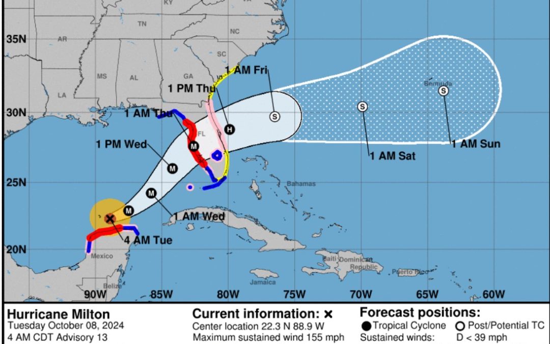TRACKING MILTON: Dangerous Hurricane Strengthens As It Approaches Florida