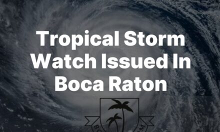 Tropical Storm Watch Issued In Boca Raton