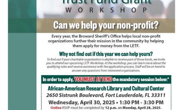 You’Re Invited! Bso To Host Its 2025-2026 Fiscal Year  Law Enforcement Trust Fund Grant Workshop