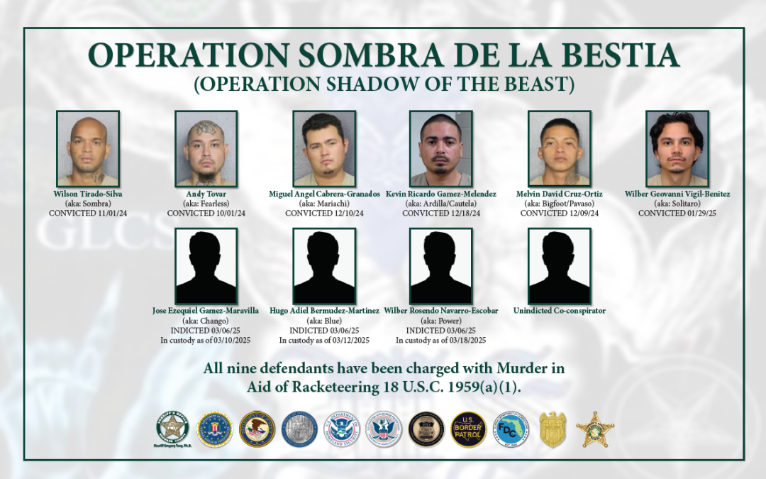 Bso Cold Case Homicide Unit Teams With Fbi, Doj, U.S. Border Patrol, Hsi To Solve Four Ms-13 Gang Murders