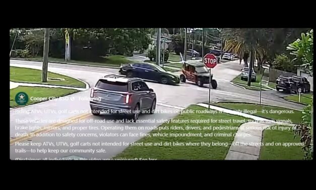 VIDEO: UTV Crashes, Flips After Blowing Stop Sign In Cooper City