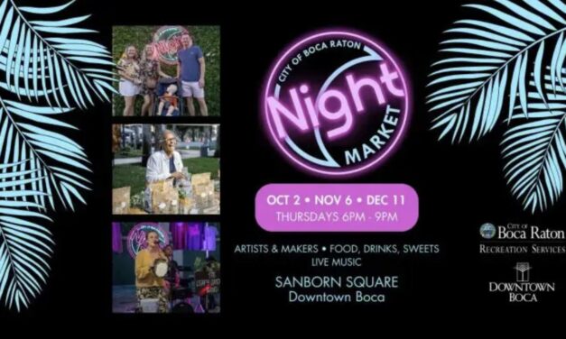 TONIGHT: Boca Raton’s Night Market Returns to Sanborn Square with Food, Art, and Live Music