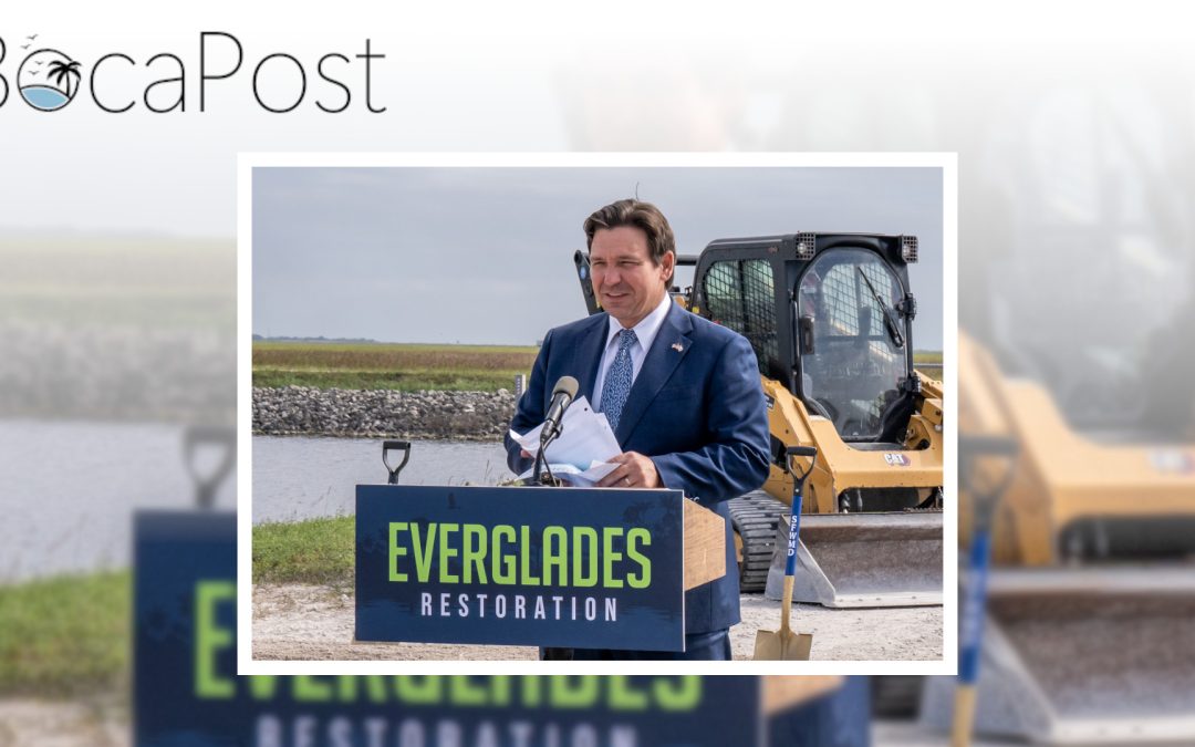 DeSantis Breaks Ground On Massive Everglades Pump Station In Western Palm Beach County