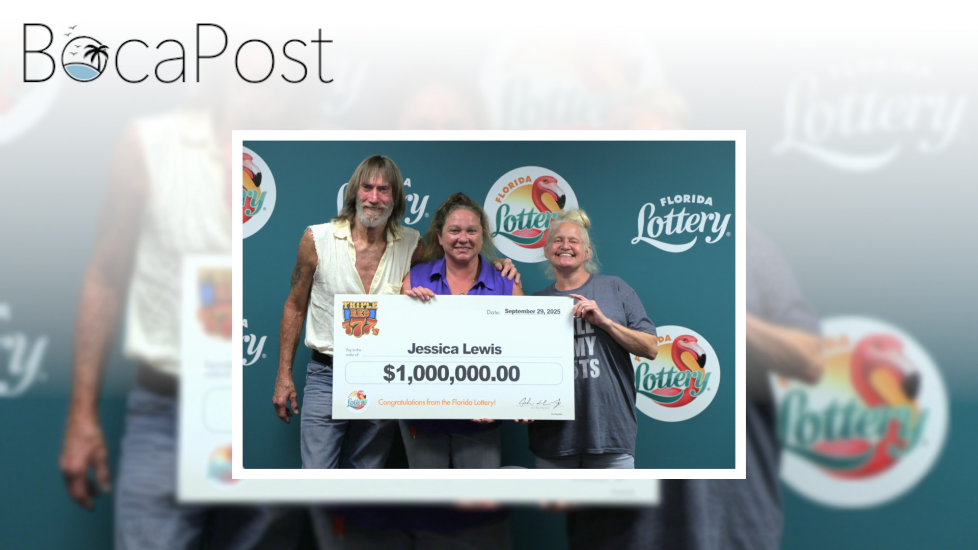 Florida Woman Wins $1 Million Playing Florida Lottery’s Triple Red 777’S Scratch-Off