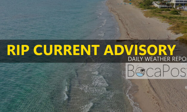 Breezy, Cloudy Tuesday In Boca With Spotty Showers And Rip Current Alert