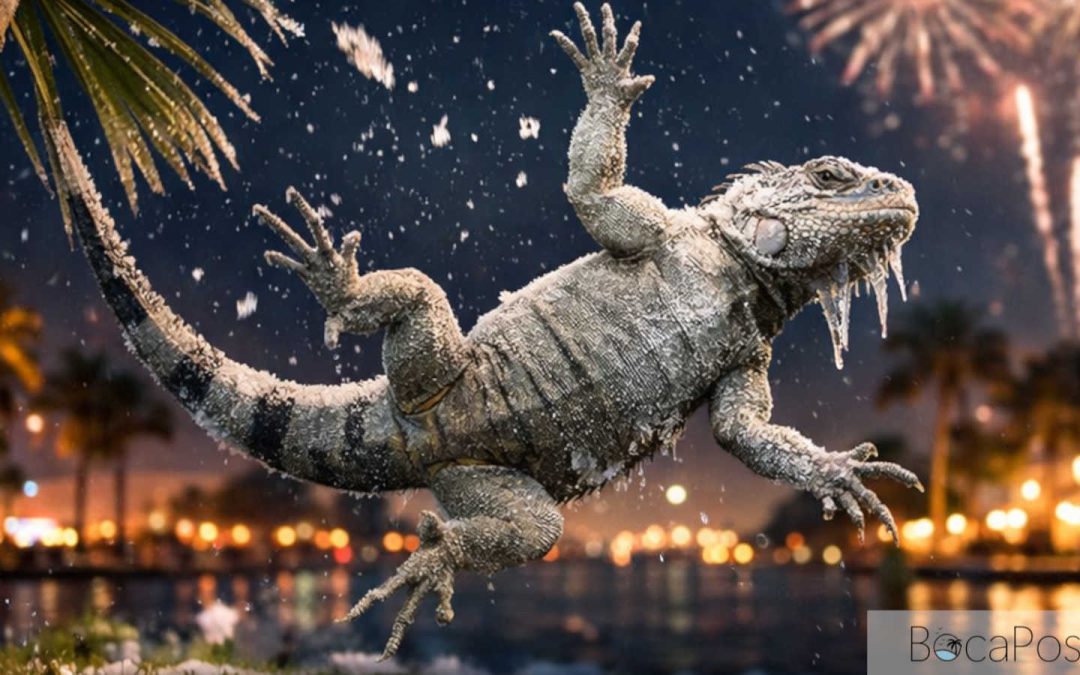 Bundle Up, Boca: New Year’s Eve Cold Enough To Drop Iguanas