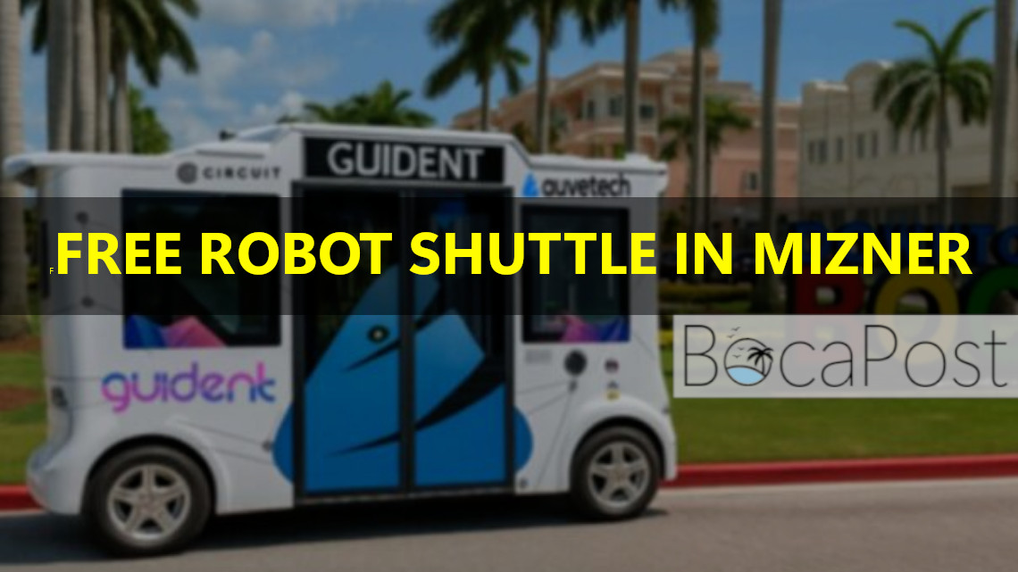 Free Autonomous Shuttle “Mica” Launches Saturday In Mizner Park, Running Nights Through Sunday
