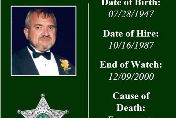 Remembering Deputy Sheriff Gary E. Hobbs, Who Died From Herbicide Exposure