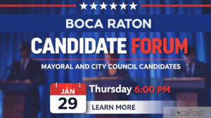 Boca Raton Mayoral And City Council Candidates Take The Stage Jan. 29Th