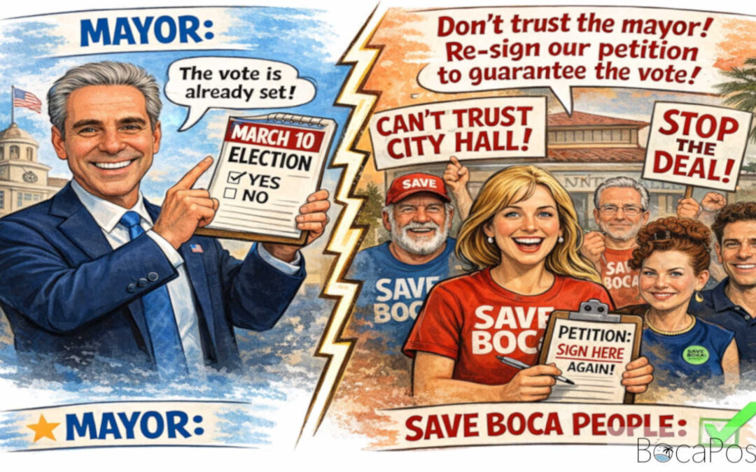 Mayor, Save Boca Clash Over Petition Push As March 10 Downtown Campus Vote Nears