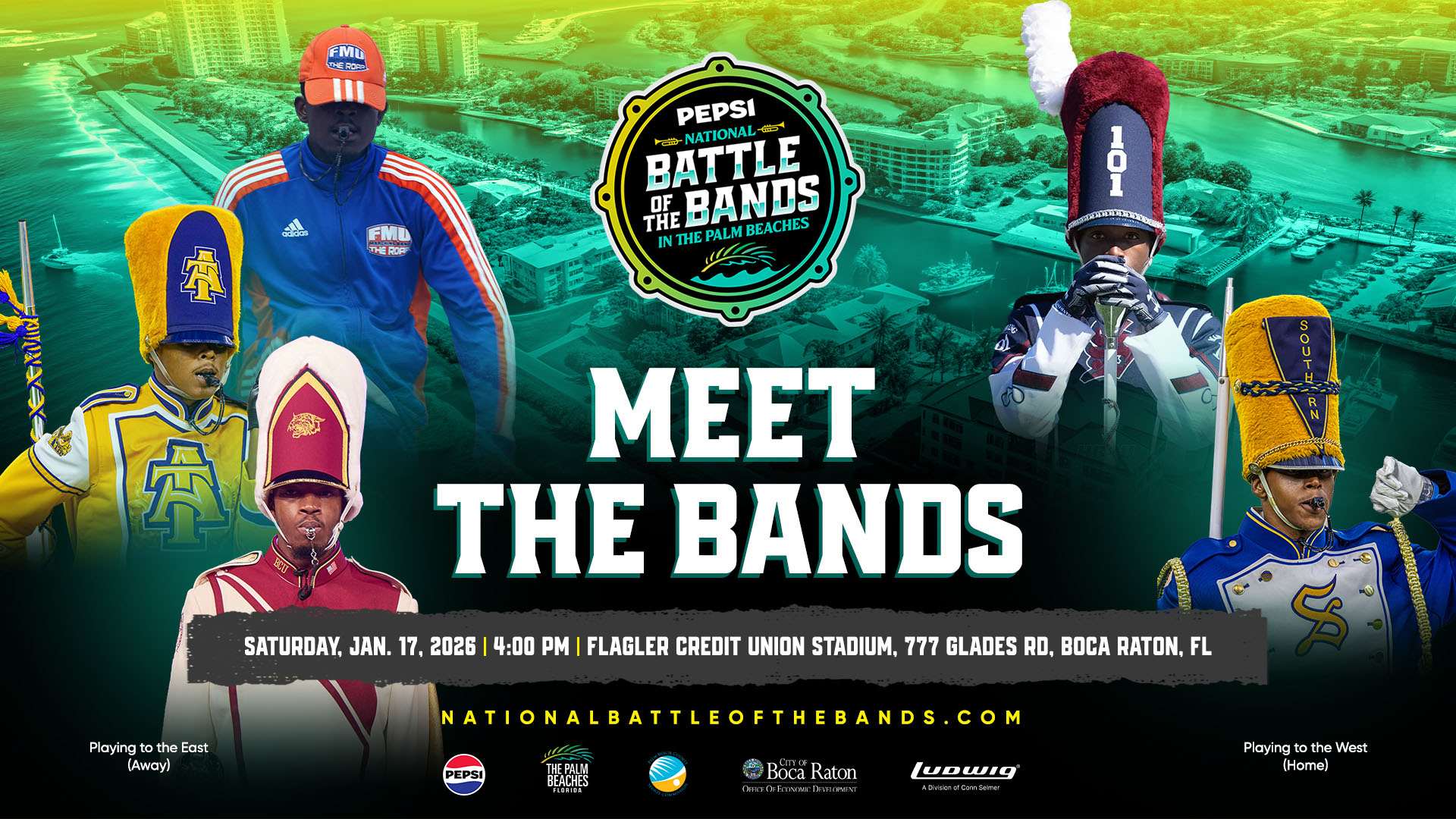 National Battle of the Bands Brings Free Fan Events and Ticketed HBCU Showcase to Boca Raton