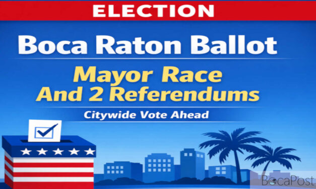 Boca Raton’s March 10 Election Puts Mayor, 3 Council Seats, $175M Police HQ Bond on Ballot