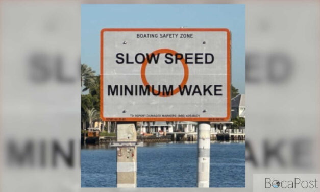 New Minimum-Wake Zone Posted Between Oakland Park, Sunrise Bridges
