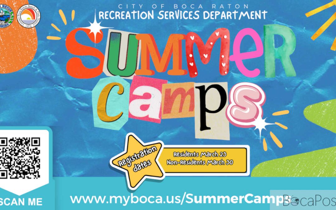Boca Raton Summer Camps 2026: Registration Opens March 23 for Residents