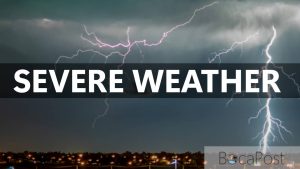 Boca Raton Severe Weather Alert: Severe Thunderstorm Warning Near Belle Glade Moving Toward Western Palm Beach County Until 7:15 P.m. - Boca Post