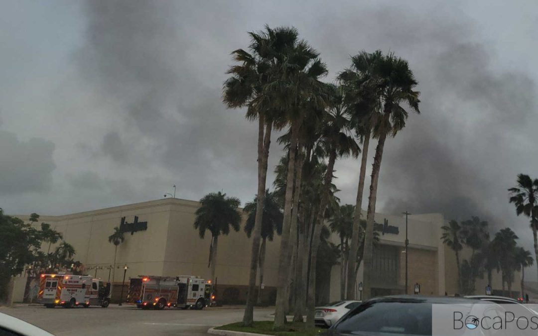 Boca Raton Town Center Mall Evacuated After Roof Fire Sends Smoke Over Glades Road
