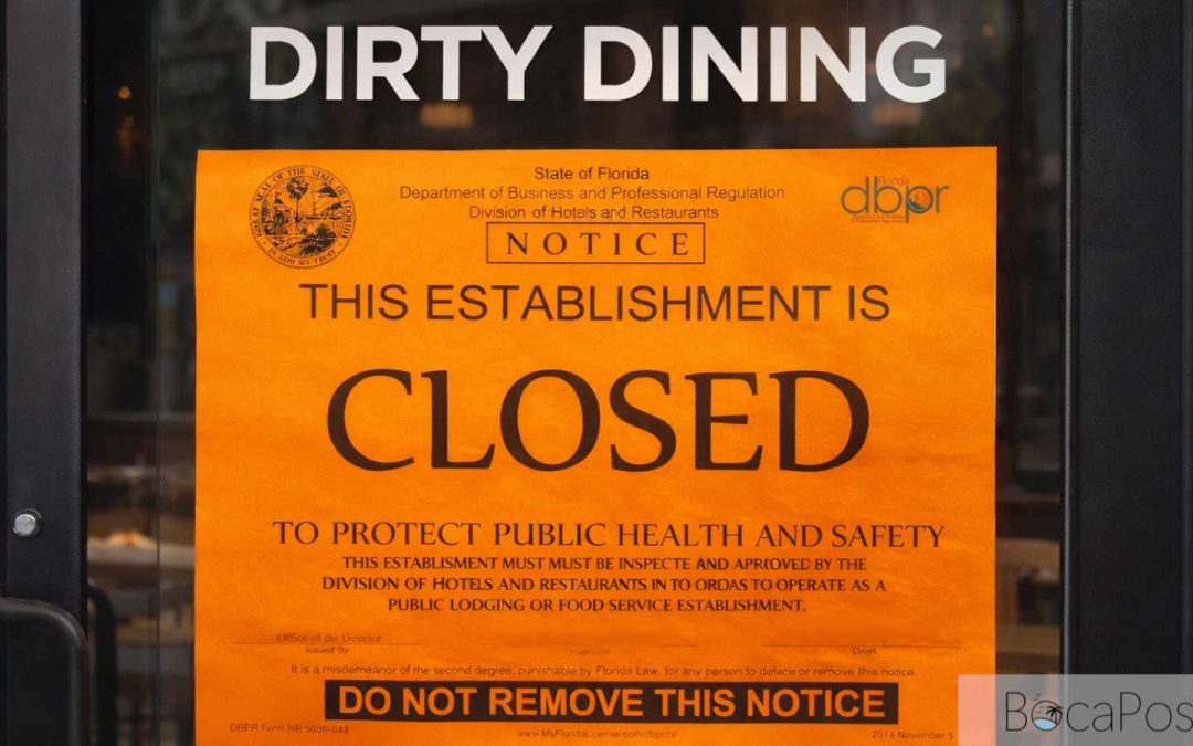 Dirty Dining: 2 Boca Raton, West Palm Beach Closures During Week Ending April 12