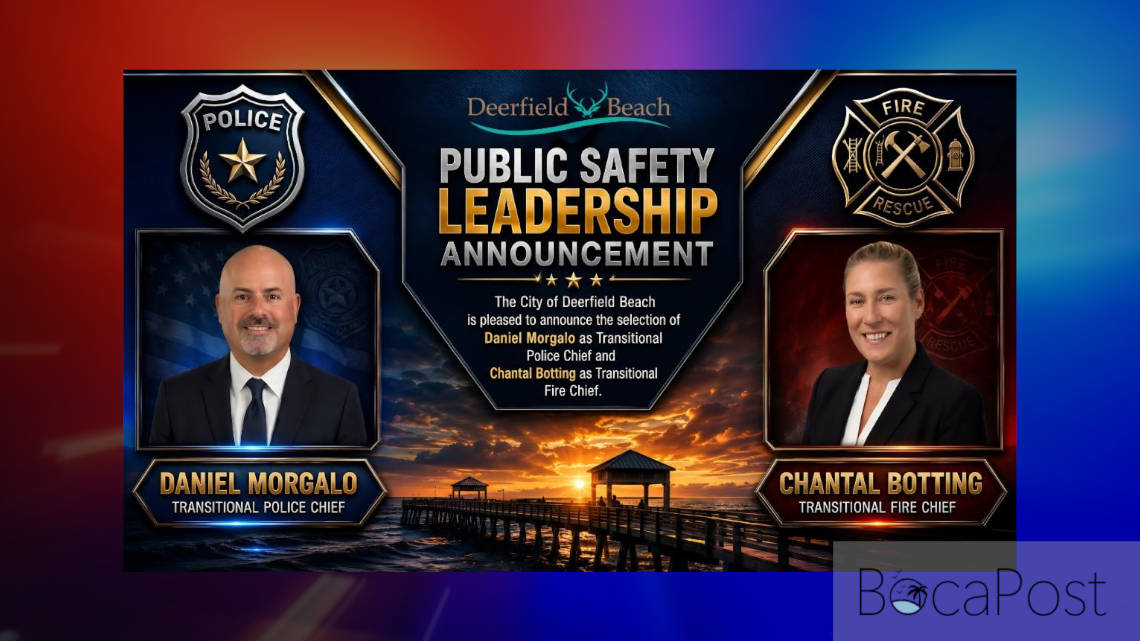Deerfield Beach Names Transitional Police, Fire Chiefs As City Moves Toward Independent Public Safety Departments