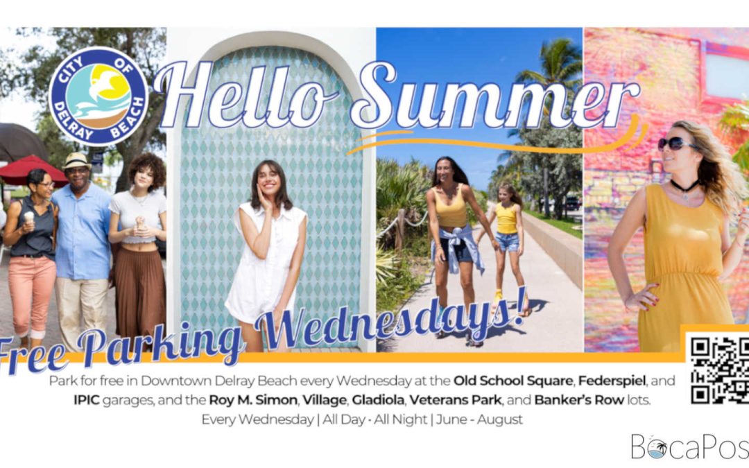 Downtown Delray Beach To Offer Free Parking Every Wednesday This Summer