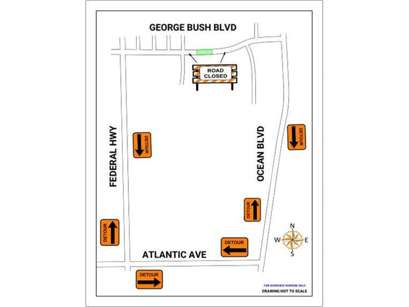 George Bush Boulevard Bridge To Close June 1 Through July 20 - Boca Post