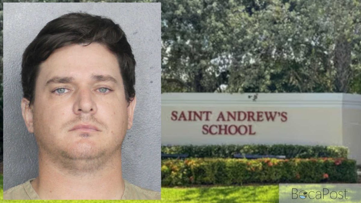 Booking photo of Patrick Conor Russell from Broward County jail records.