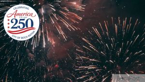 Fireworks Over Boca Raton During A Fourth Of July Celebration.