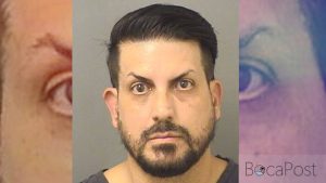 Booking Photo Of Carlos J. Gonzalez From Palm Beach County Jail Records.