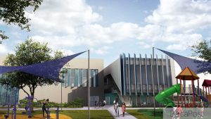 Rendering Of The Planned Pompey Park Recreation Center Facility In Delray Beach.