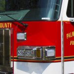 Palm Beach County Fire Rescue Truck At A Public Safety Scene.