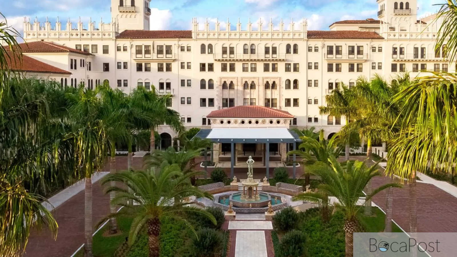 "Exterior view of The Boca Raton resort in Boca Raton, Florida.
