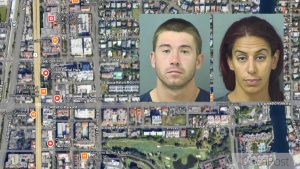 Booking Photos Of Tyler Knight Weber And Melanie Maria Thodde From Palm Beach County Jail Records.