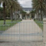 Street View Of An Oceanfront Estate On North County Road In Palm Beach, Florida.