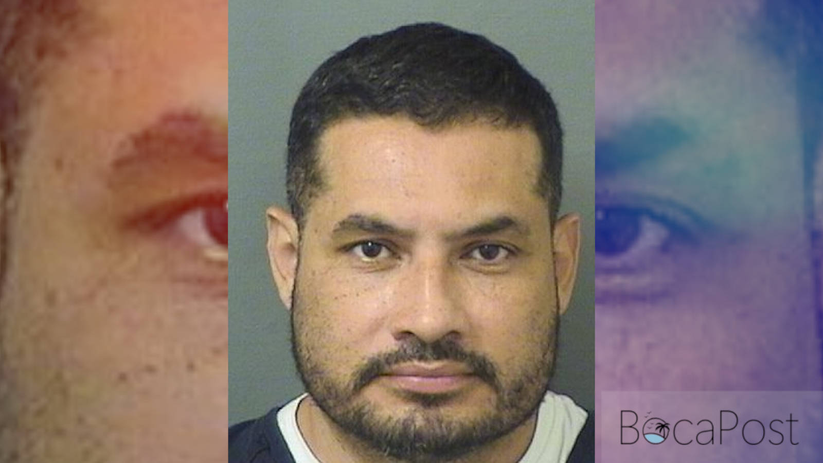 Booking photo of Jorge Luis Ruiz Campino released by the Palm Beach County Sheriff's Office.