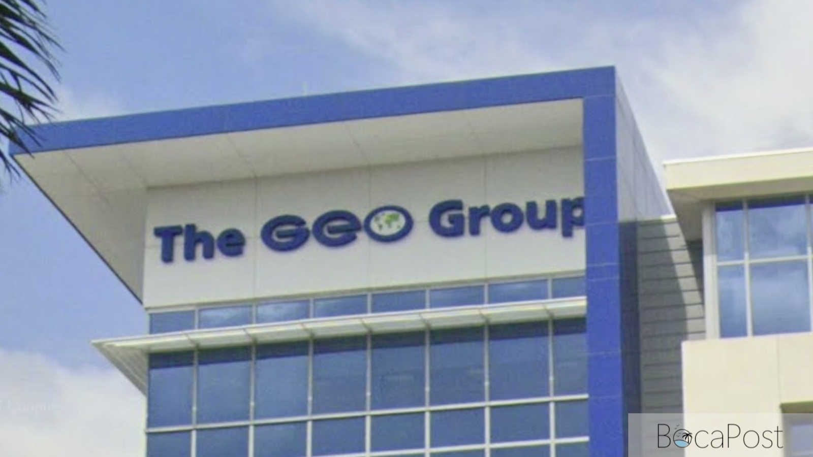 Exterior view of GEO Group offices in Boca Raton.