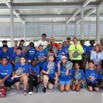 Kids Playing Pickleball On Covered Courts At Boca West Country Club In Boca Raton During A Free Summer Camp.