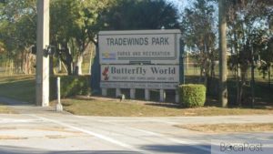 Sample Road At The Entrance To Tradewinds Park In Coconut Creek.