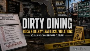 Generic Dirty Dining Series Graphic For Boca Post Weekly Restaurant Inspection Roundup.