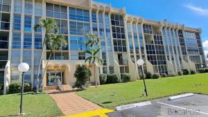 Exterior View Of The Desoto Park Condominium Property On Atlantic Shores Boulevard In Hallandale Beach.