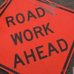 Orange &Quot;Road Work Ahead&Quot; Road Construction Sign (File Photo).