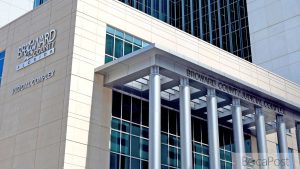 Exterior Of The Broward County Courthouse In Fort Lauderdale, Florida.
