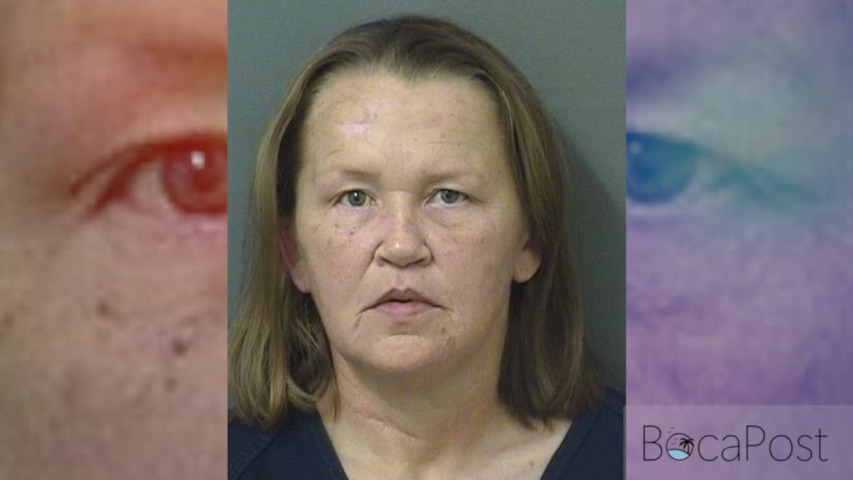 Palm Beach County Jail Booking Photo Of Megan Elizabeth Bernat.
